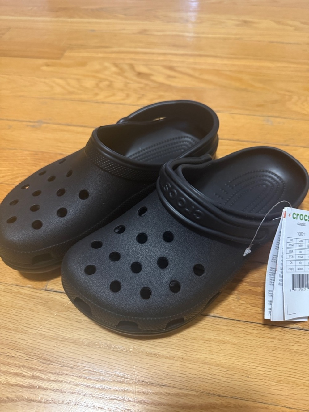 CROCS Classic Black Clog Mules - Picture 3 of 6